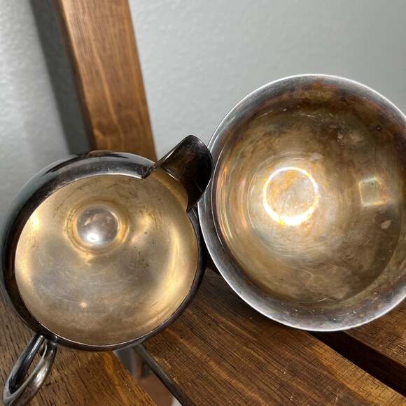 Vintage Towle Silver Plate Bowl & Creamer Pitcher - Picture 4 of 6